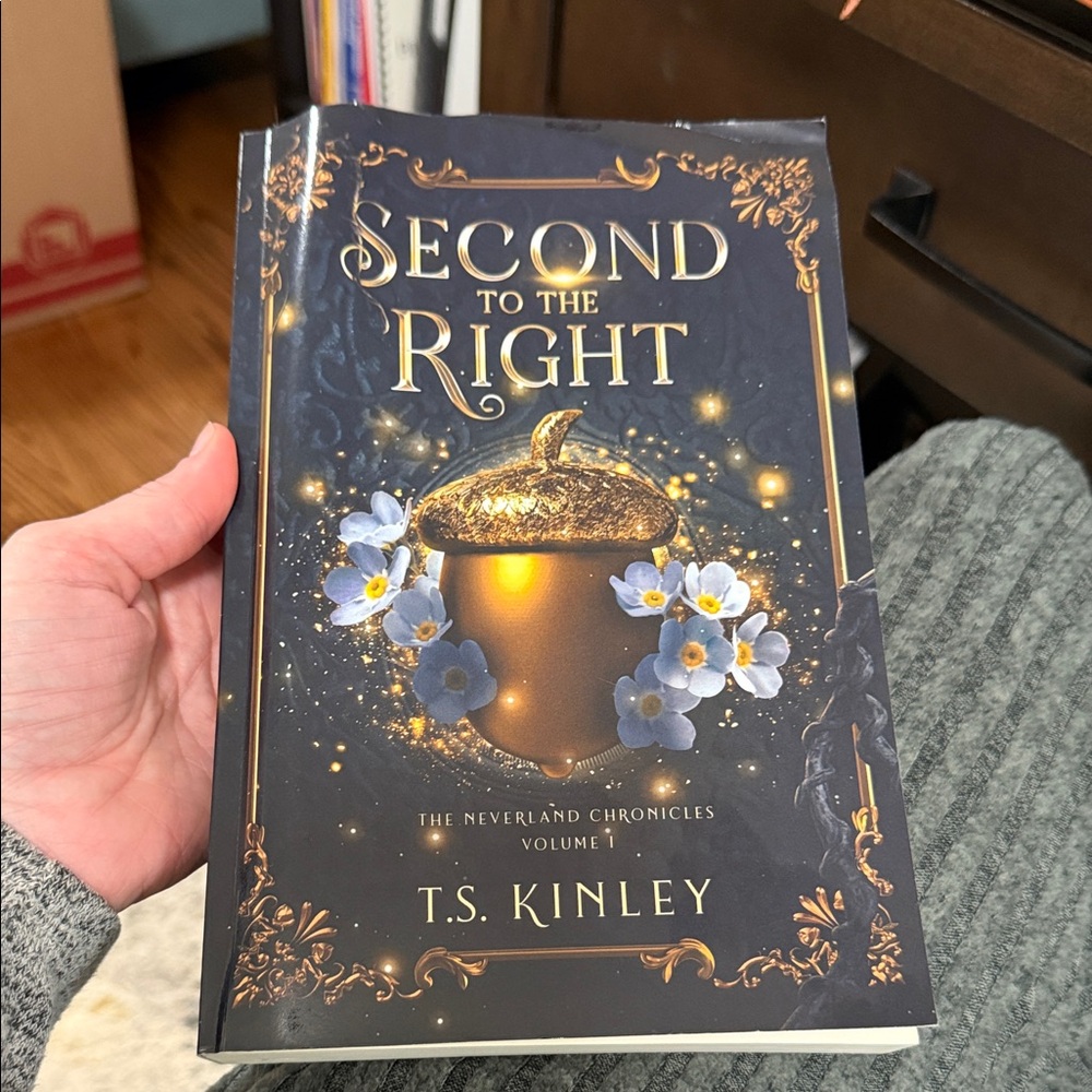 Second to the Right – Navy & Gold  Book